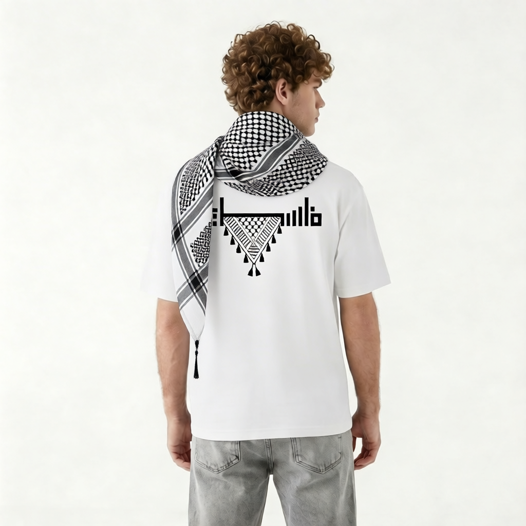 All Eyes on Palestine Drop Shoulder Terry Fabric T-Shirt