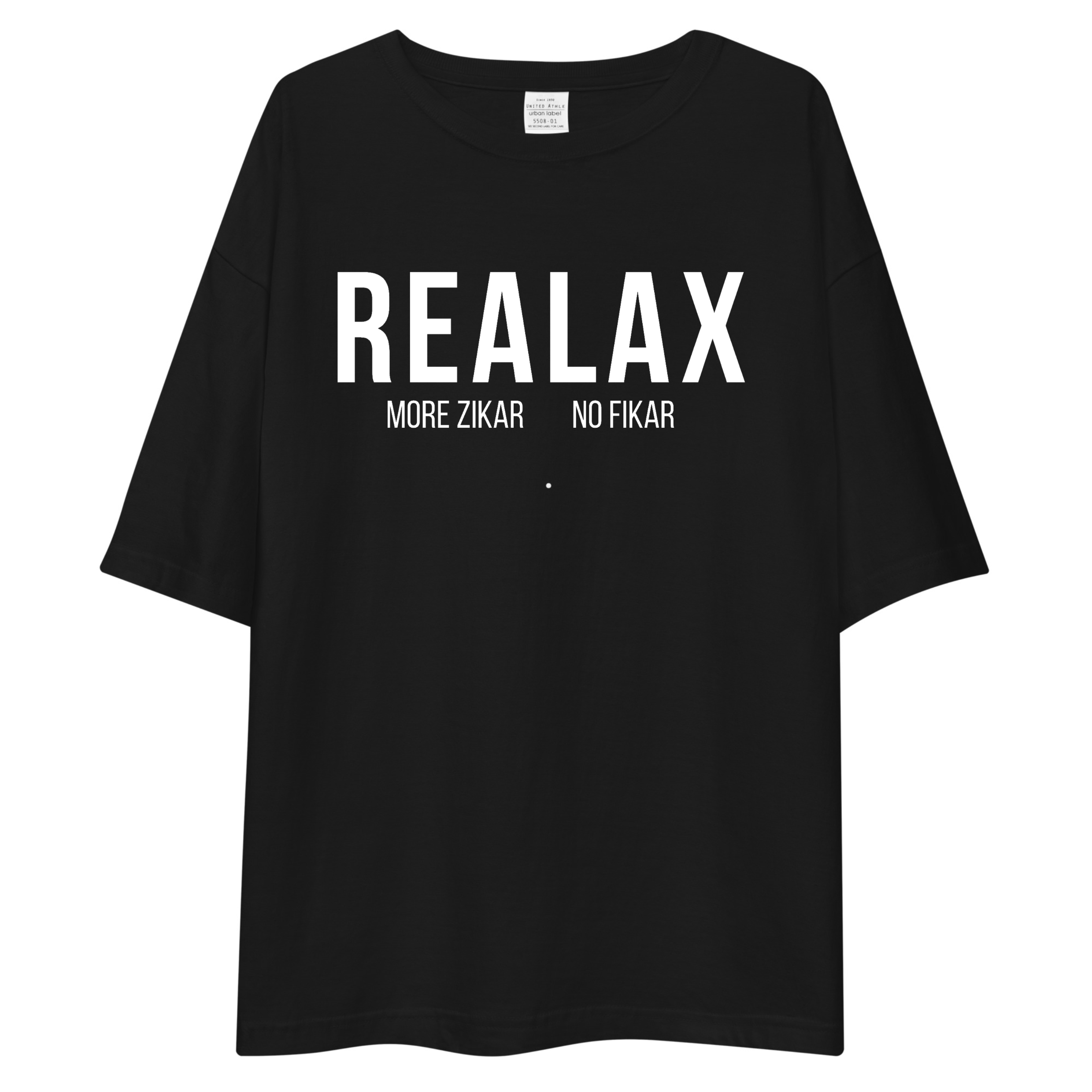 No Zikar, More Fikar." Premium Drop Shoulder T-Shirt