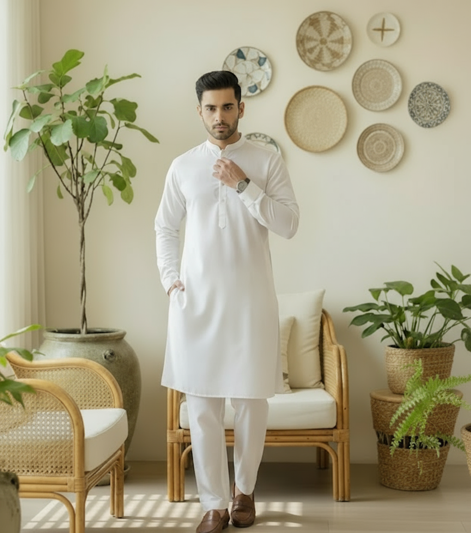 J. White wash & wear kurta Pajama